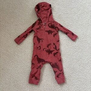 Just One You by Carter's Baby Boy Dinosaur Print Kids Red One Piece Size 9 Mos